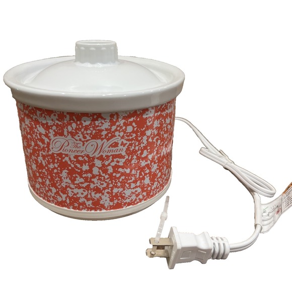 The Pioneer Woman Other - NEW Pioneer Woman Fancy Flourish Mini .65 Quart Crock Pot Slow Cooker Dip Pink